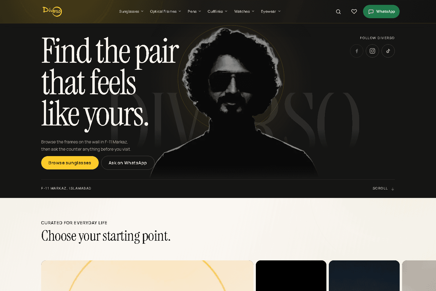 Homepage of Divers Optics
